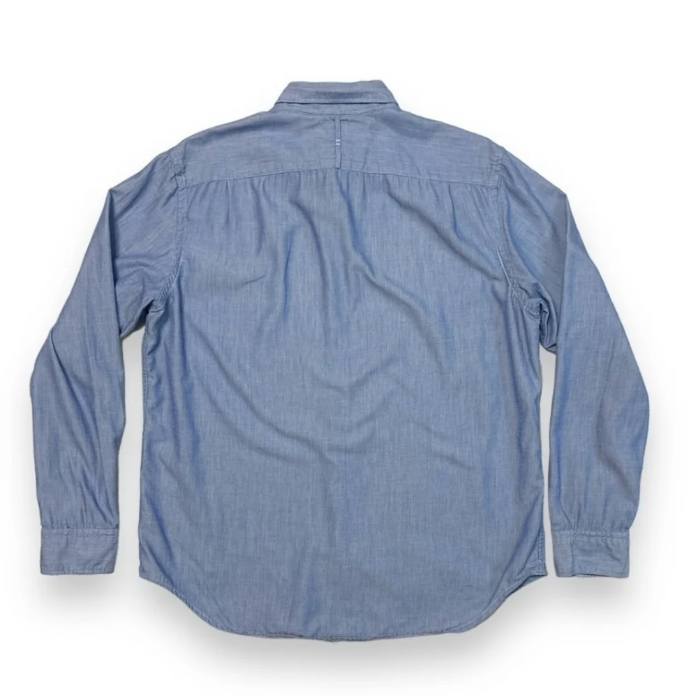 BANANA REPUBLIC Blue Custom 078 Wash Camden Fit Button Down Dress Shirt